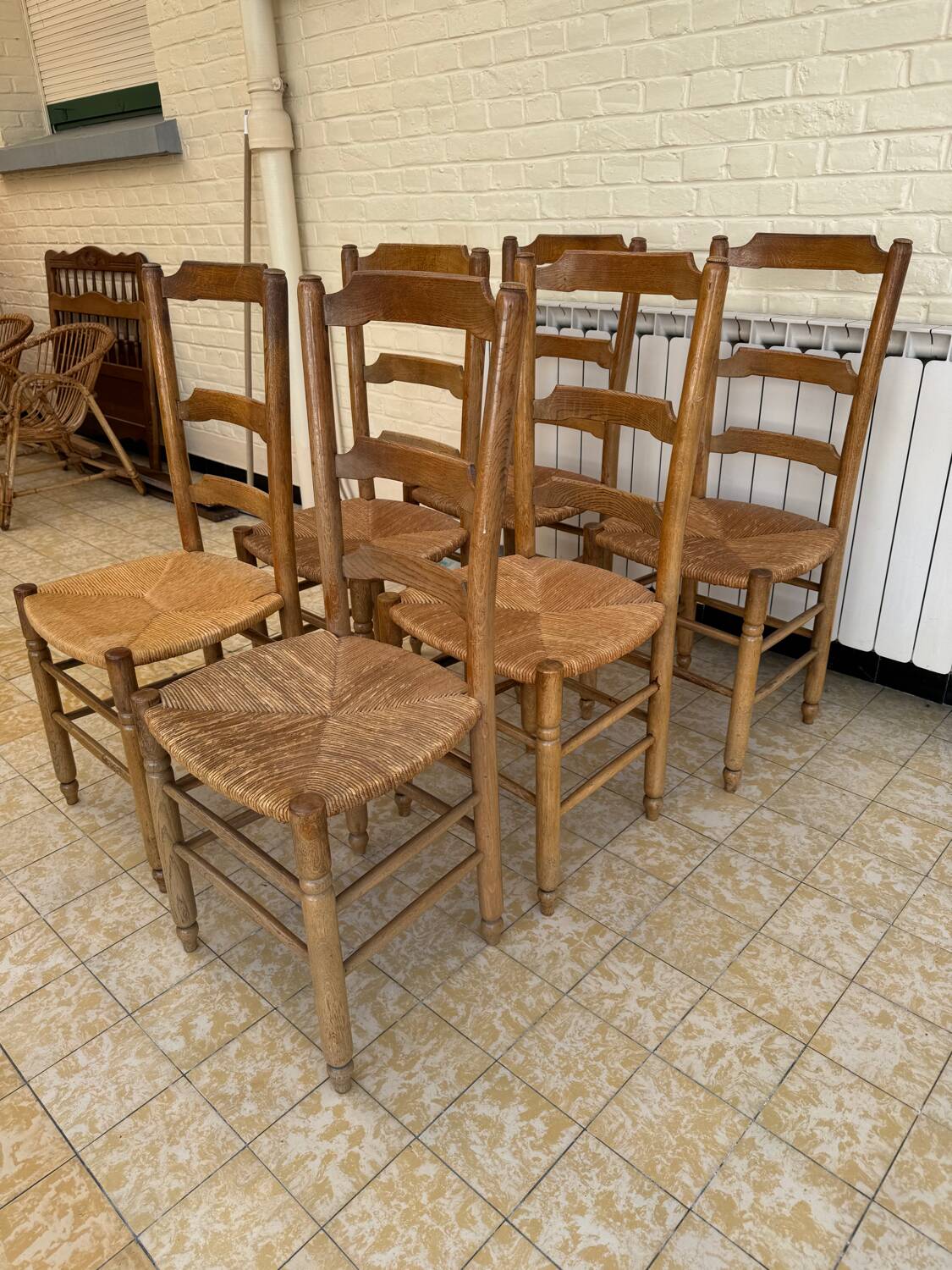 Set of farm chairs