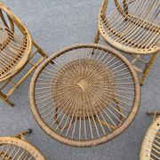 Vintage garden furniture in rattan