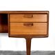 Vintage Midcentury Afromosia Desk From A. Younger Of Great Britain. Deliver