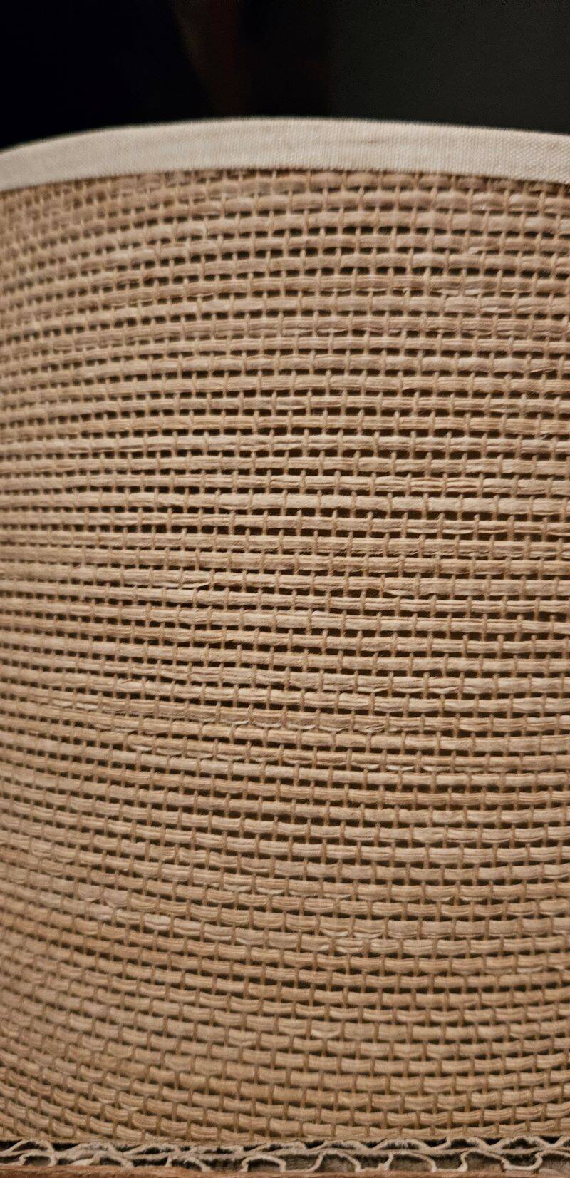 2 rattan bedside lamps