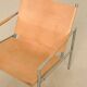 Paire de fauteuils "SZ02" cuir beige naturel par Martin Visser pour Spectru