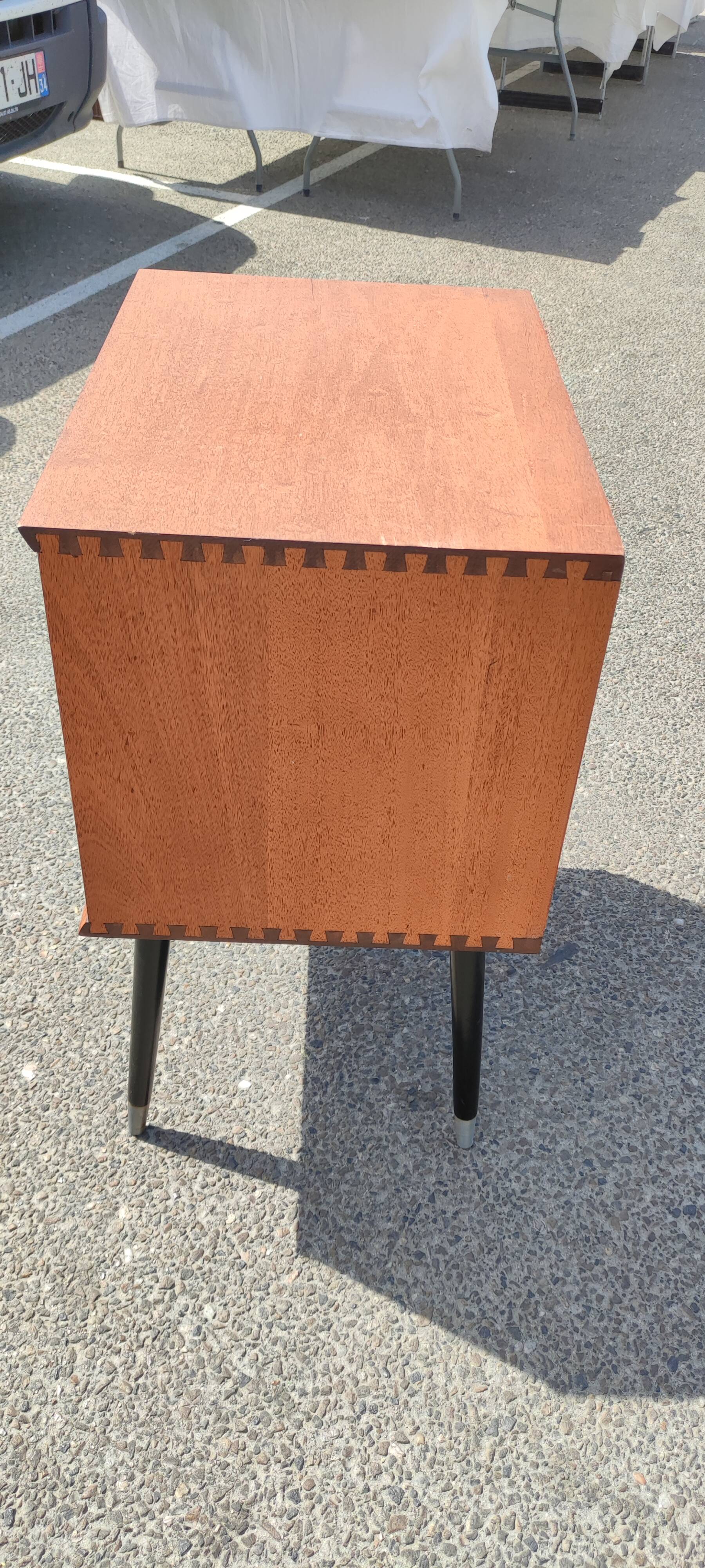 Vinyl storage cabinet double sliding door