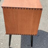 Vinyl storage cabinet double sliding door