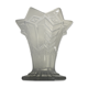 Vase ancien art deco verre moule fumé forme étoile années 30 vintage