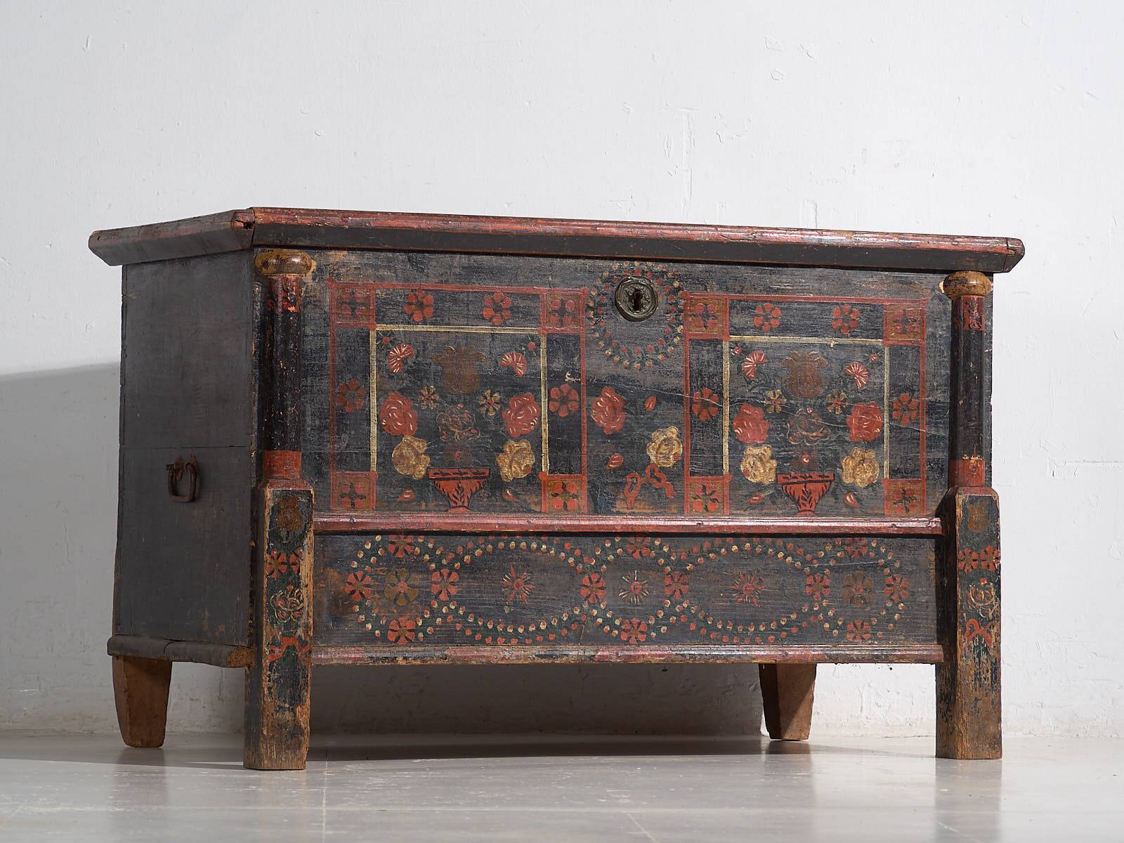 Antique painted chest (c.1870) #28