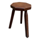 Brutalist wooden stool