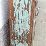 Old green wood cabinet