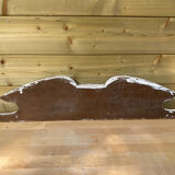 Patinated wooden pediment