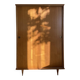 Vintage Scandinavian wardrobe with 2 sliding doors