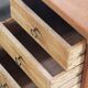 Vintage Mid-Century Oak Desk with 6 Drawers, Open Back, Kjærnulf Style