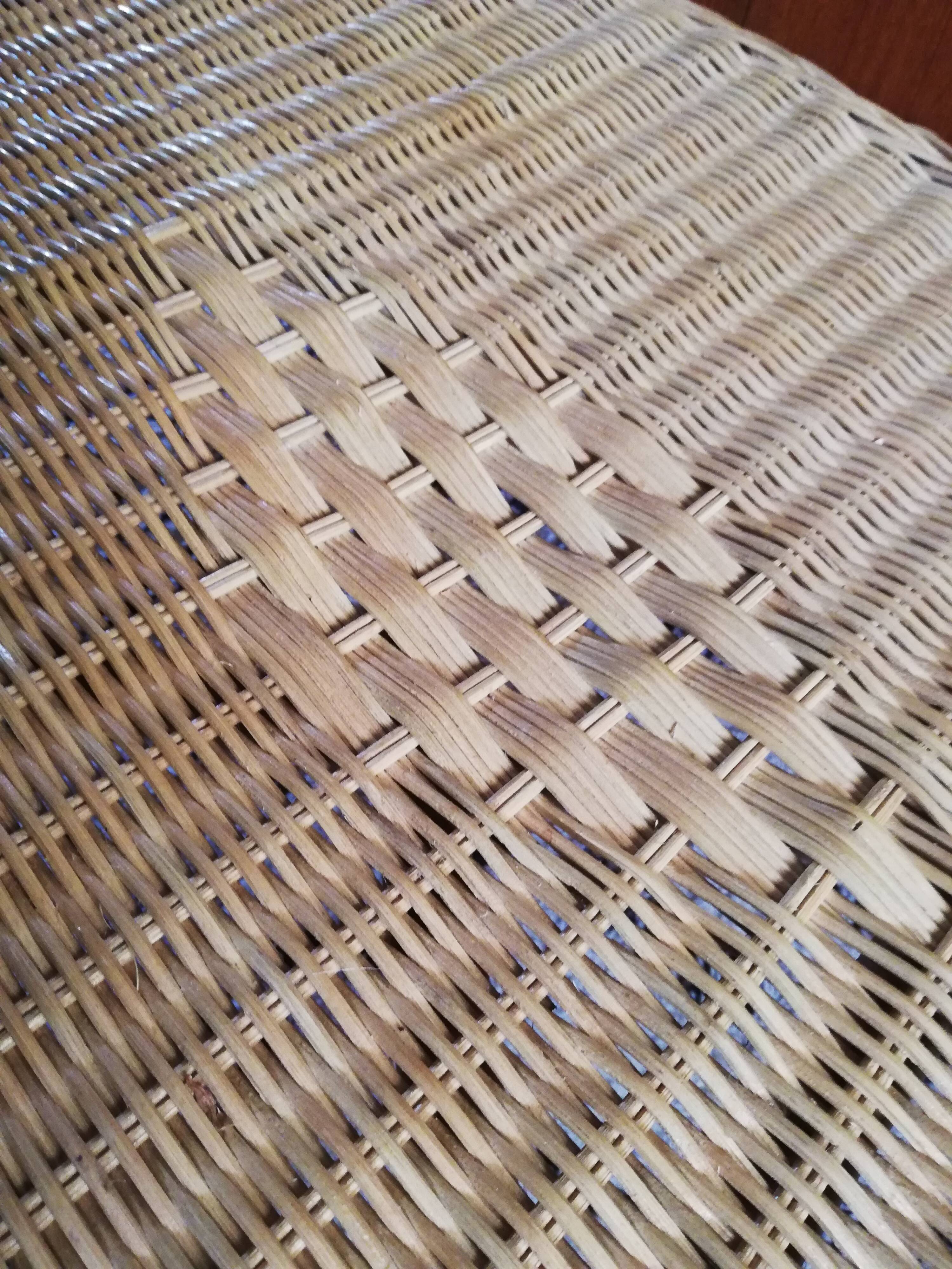 Rattan and wicker coffee table