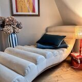 Vintage Scandinavian chaise longue Skaï softline 2000