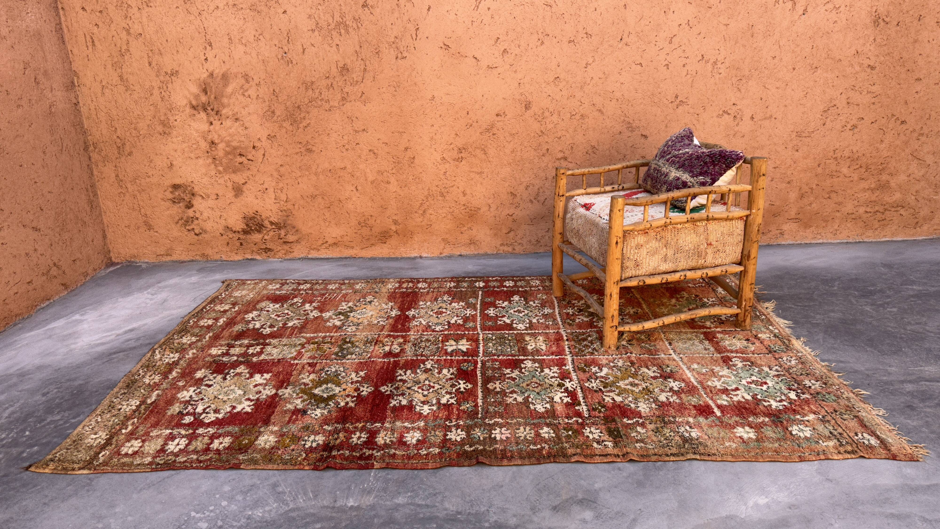 Tapis Marocain Zemmour marron - 294 x 177 cm