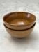 set of 2 small glazed stoneware bowls