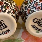 Gien earthenware vases