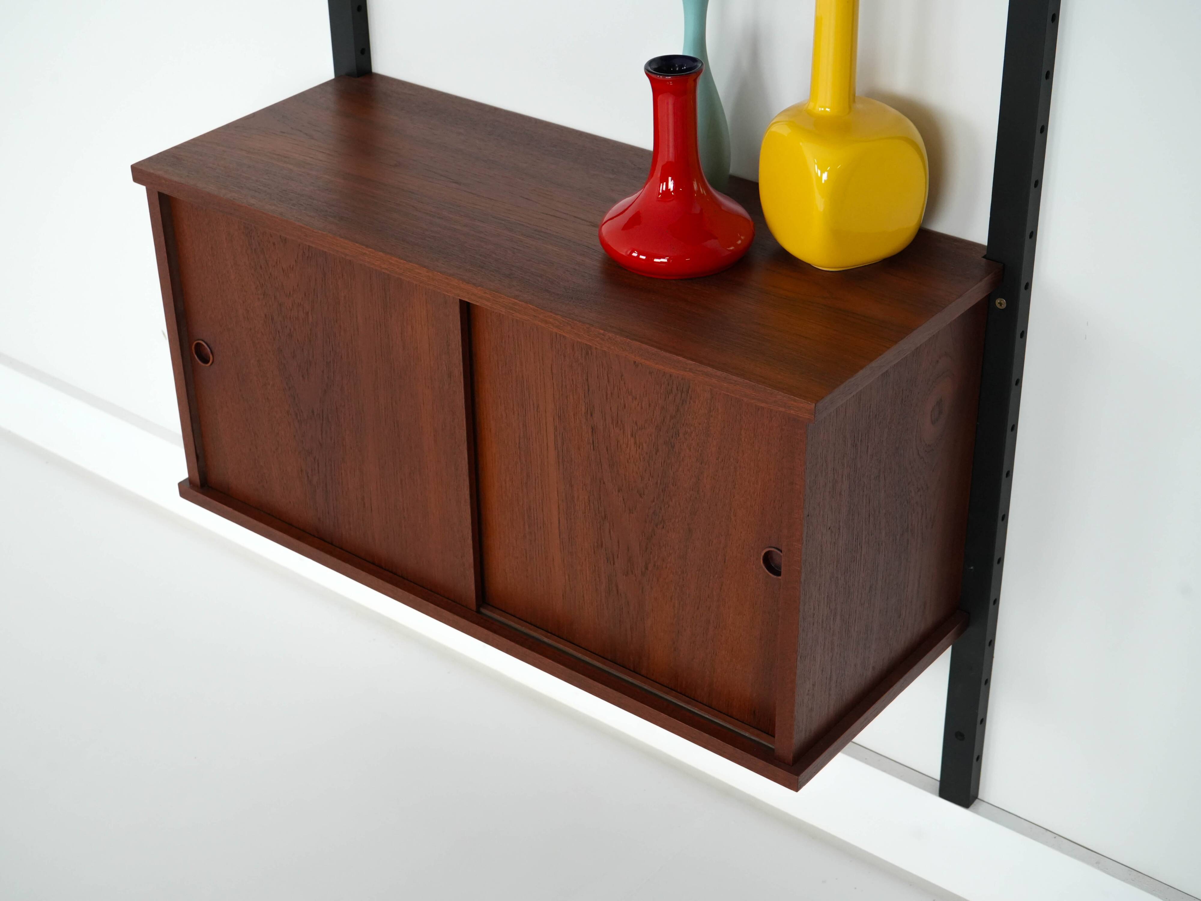 Teak shelving unit, Danish design, 1960s, production: Denmark