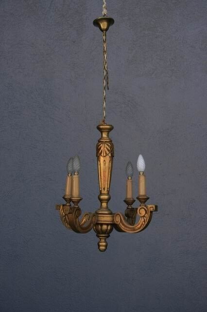 Gloss wood Golden 4 lights