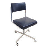 Vintage swivel office chair with casters