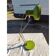 Vintage metal lamp in green and chrome