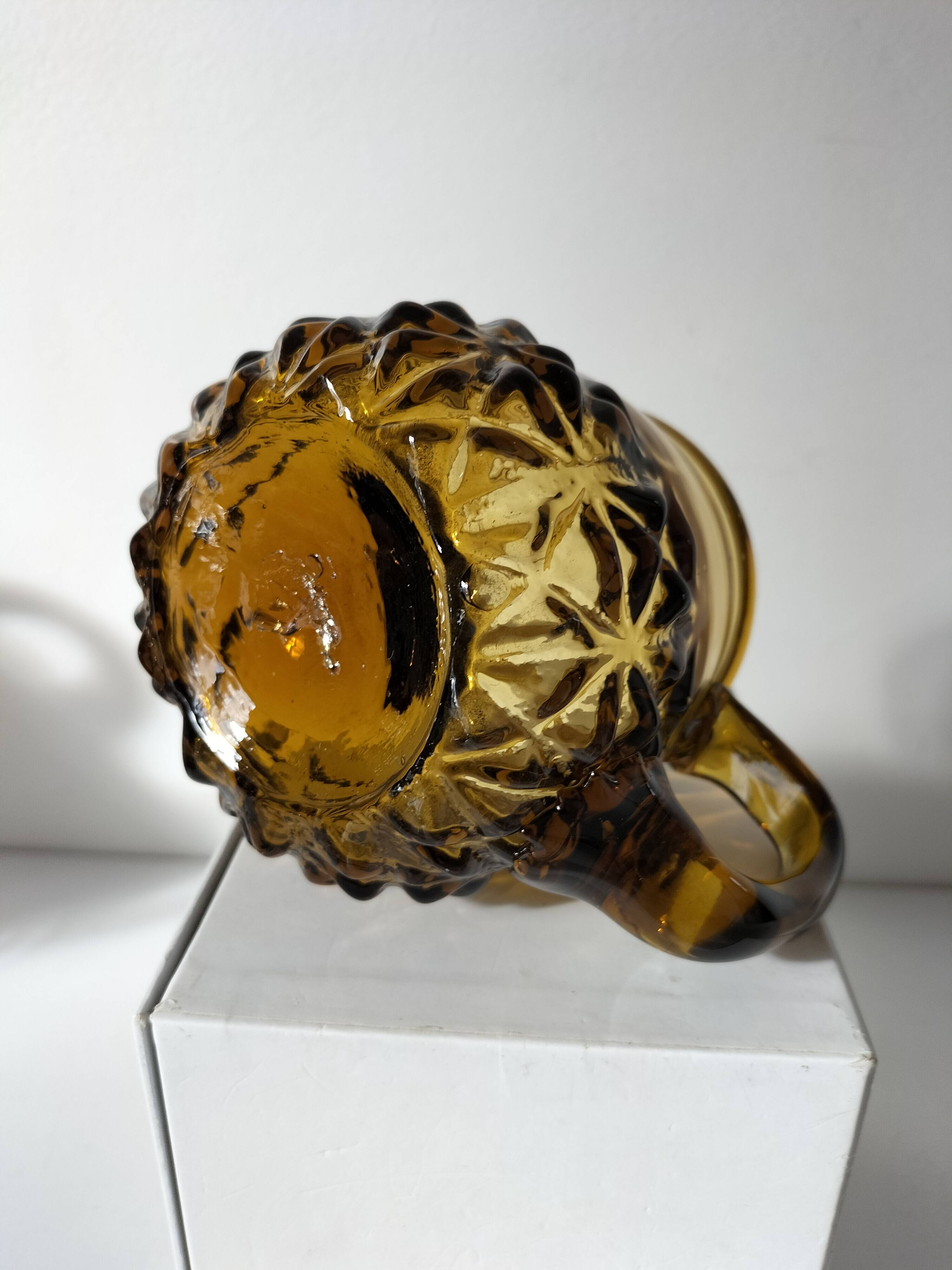 blown glass mug