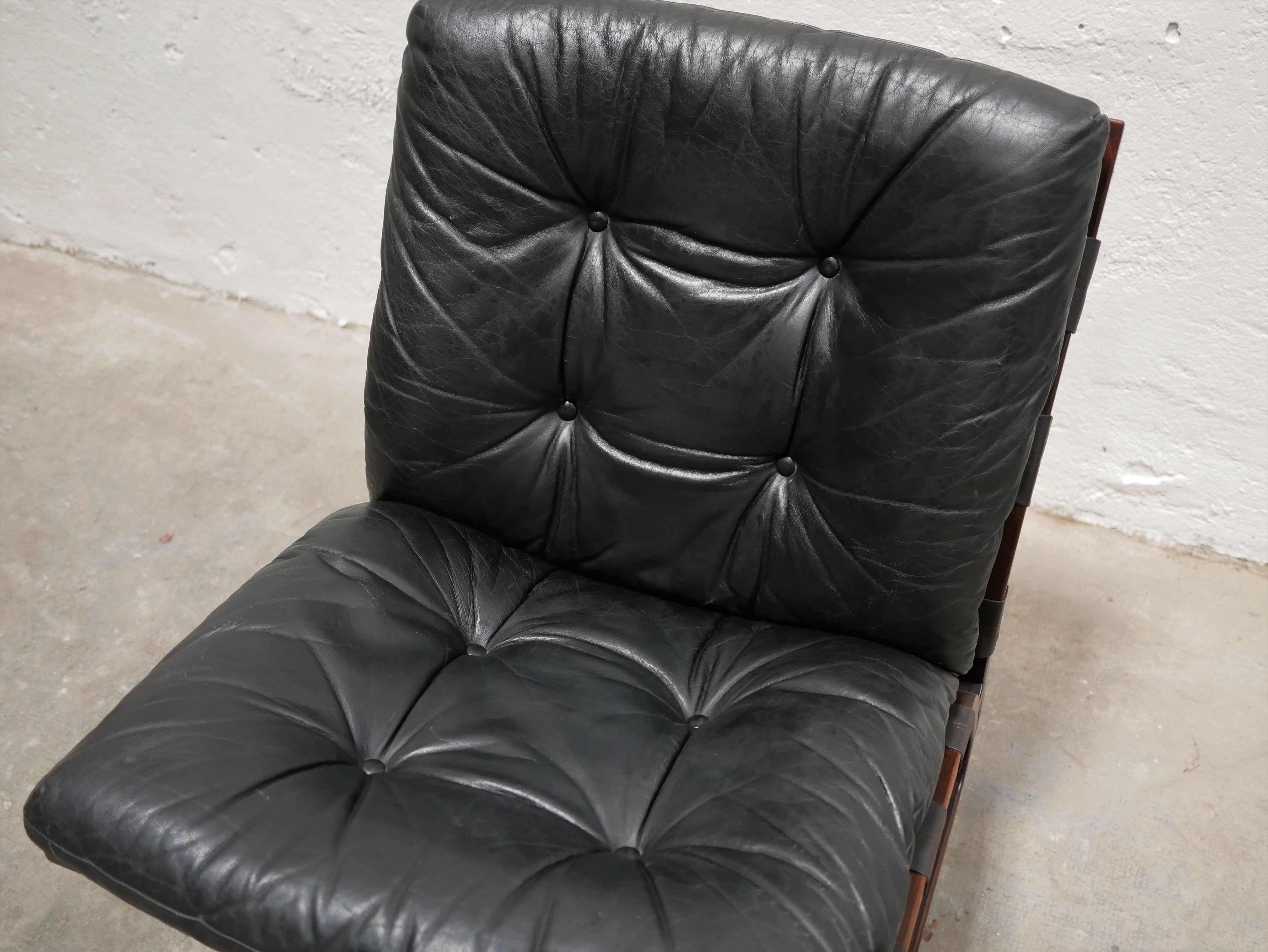 Scandinavian armchair by E. and N. Solheim for Rybo Rykken editions