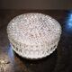 Vintage old glass ceiling lamp 1960/70 Ø 19.5 cm
