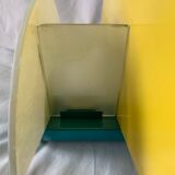 Colorful metal and glass wall light  Arlus 1980