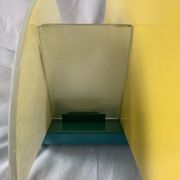 Colorful metal and glass wall light  Arlus 1980