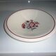 Tulip plates and garnet red bouquet