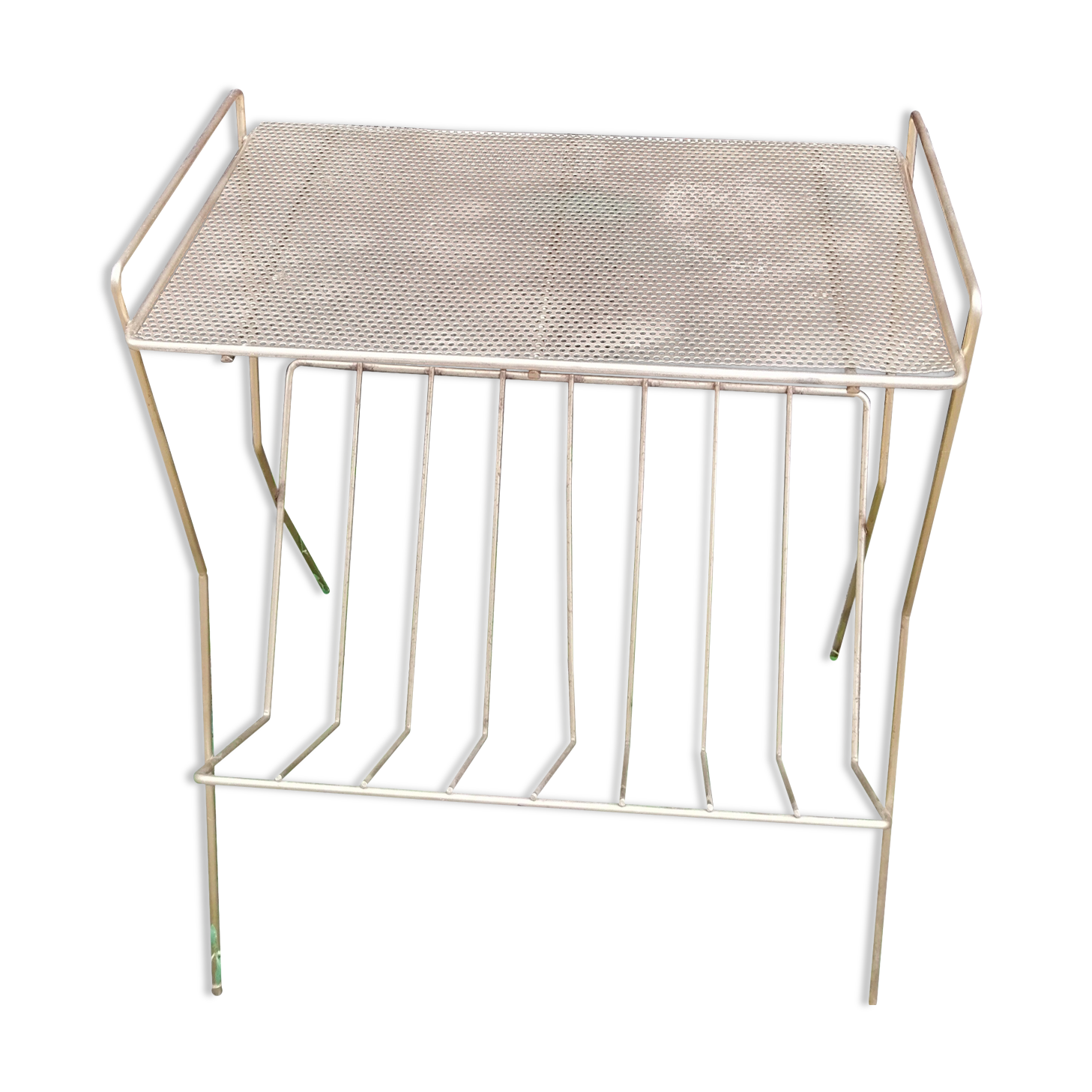 Vinyl door side table