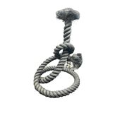 Pied de lampe en corde