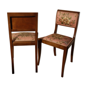 Paire de chaises de chambre 1940