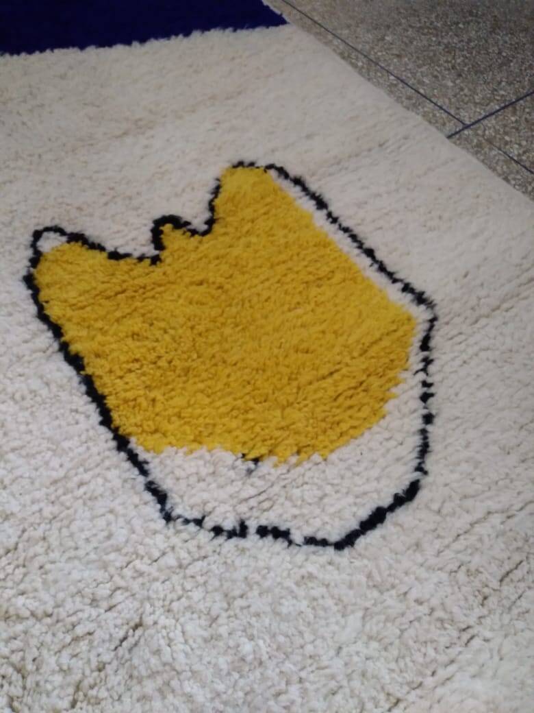 Contemporary Berber rug burst of silence 3*2 m