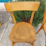 2 wooden bistro chairs, Baumann style
