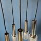 Suspension cascade Mid-Century en verre cristal