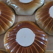 9 coquilles à St Jacques en grès émaillé
