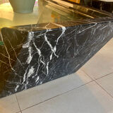B&B Italia large table in black marble and glass