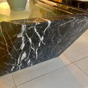 B&B Italia large table in black marble and glass