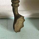 Accessoires de cheminée anciens en laiton