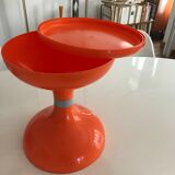 Vintage orange diabolo stool 70