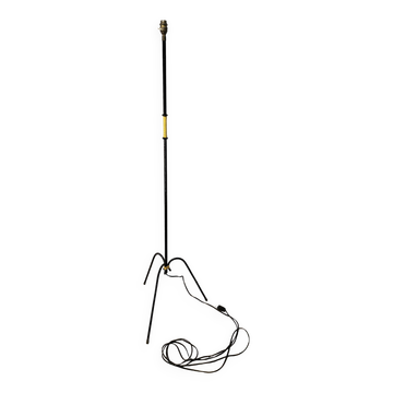 Yellow scoubidou floor lamp 1960