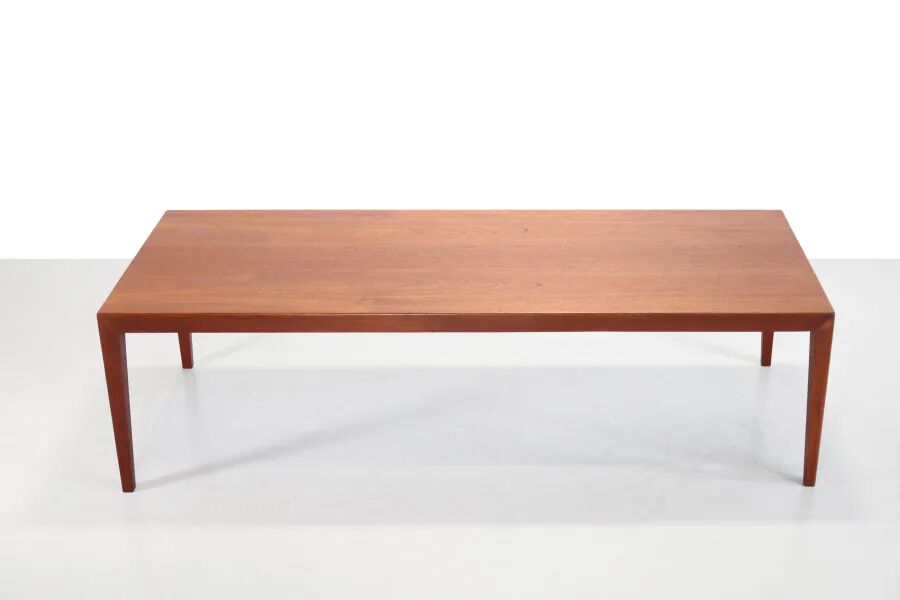 Table basse en teck Danish Severin Hansen pour Haslev