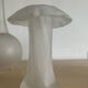 Set of 4 vintage frosted glass vases