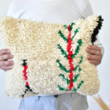 Colorful Moroccan carpet pillow 47x37cm