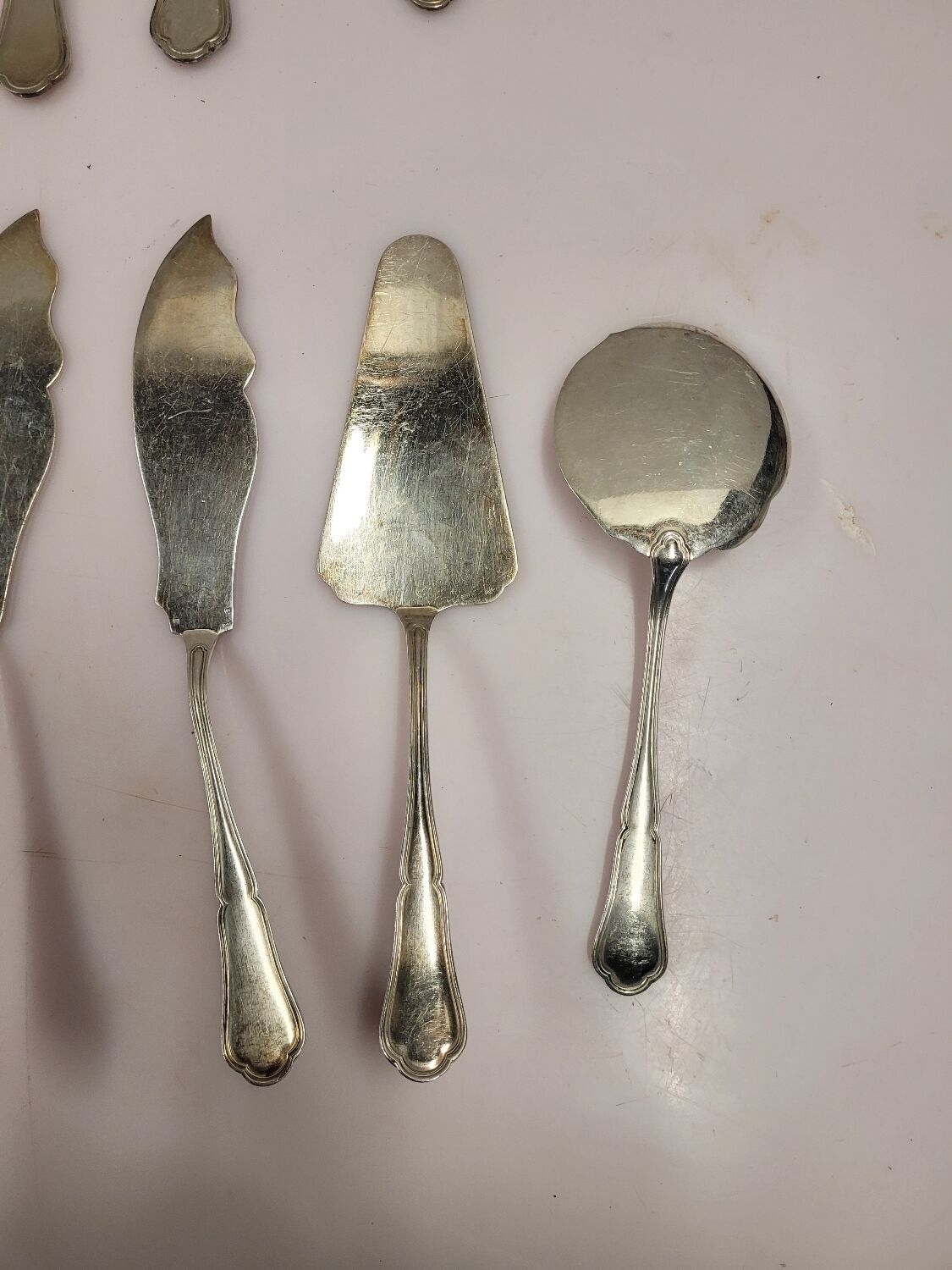 Cutlery set 170 pieces in silver metal goldsmith Chrysalia
