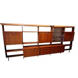 Système mural Wall-Unit Alfred Hendrickx pour Belform en Teck 1960's