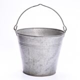 Vintage zinc bucket  flower pot