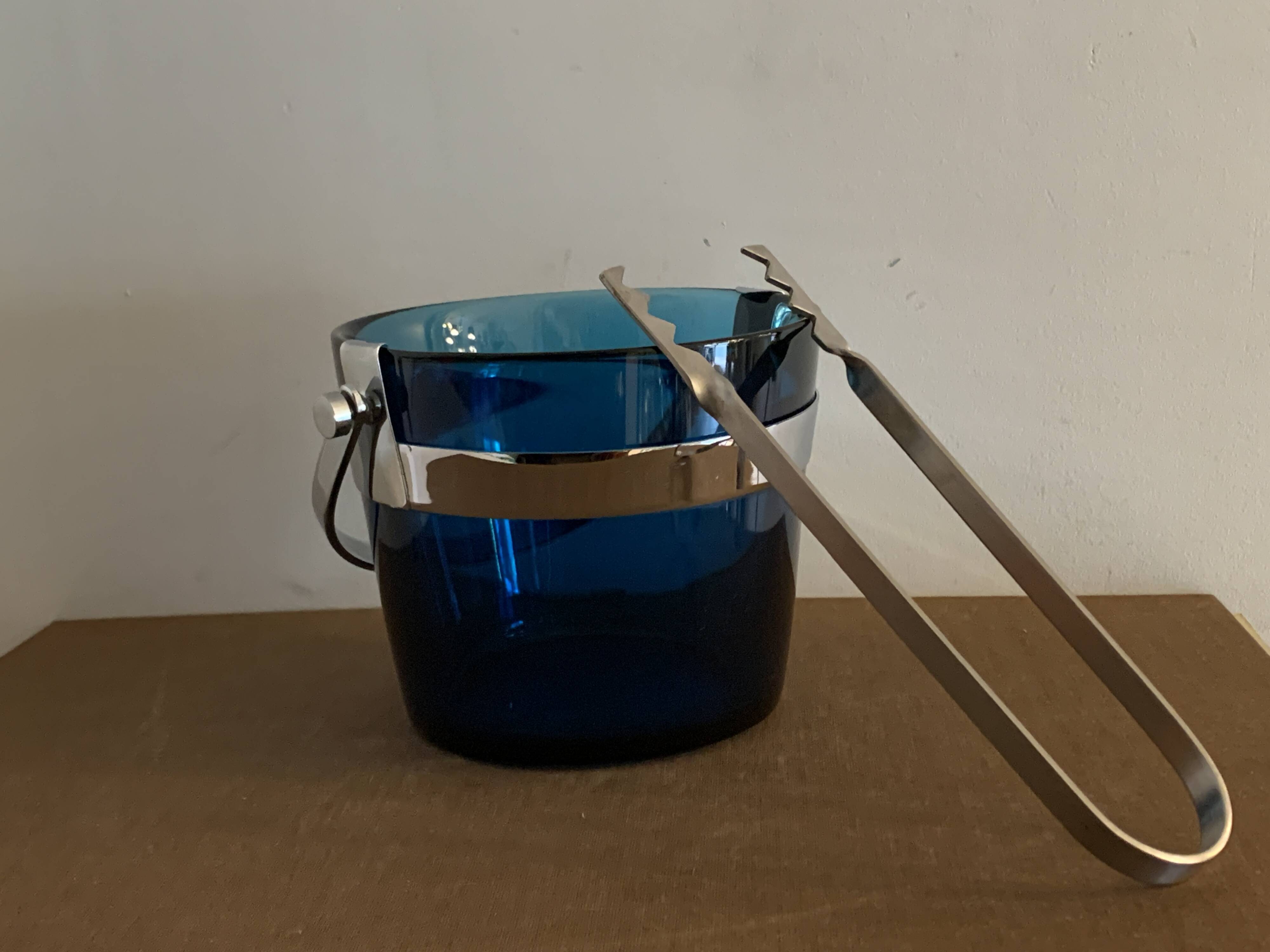 Scandinavian Fuga Orrefors ice bucket by Sven Palmquist, 1950