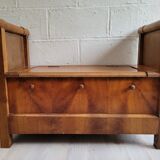 Banc coffre ancien en  bois