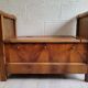 Antique wooden chest bench